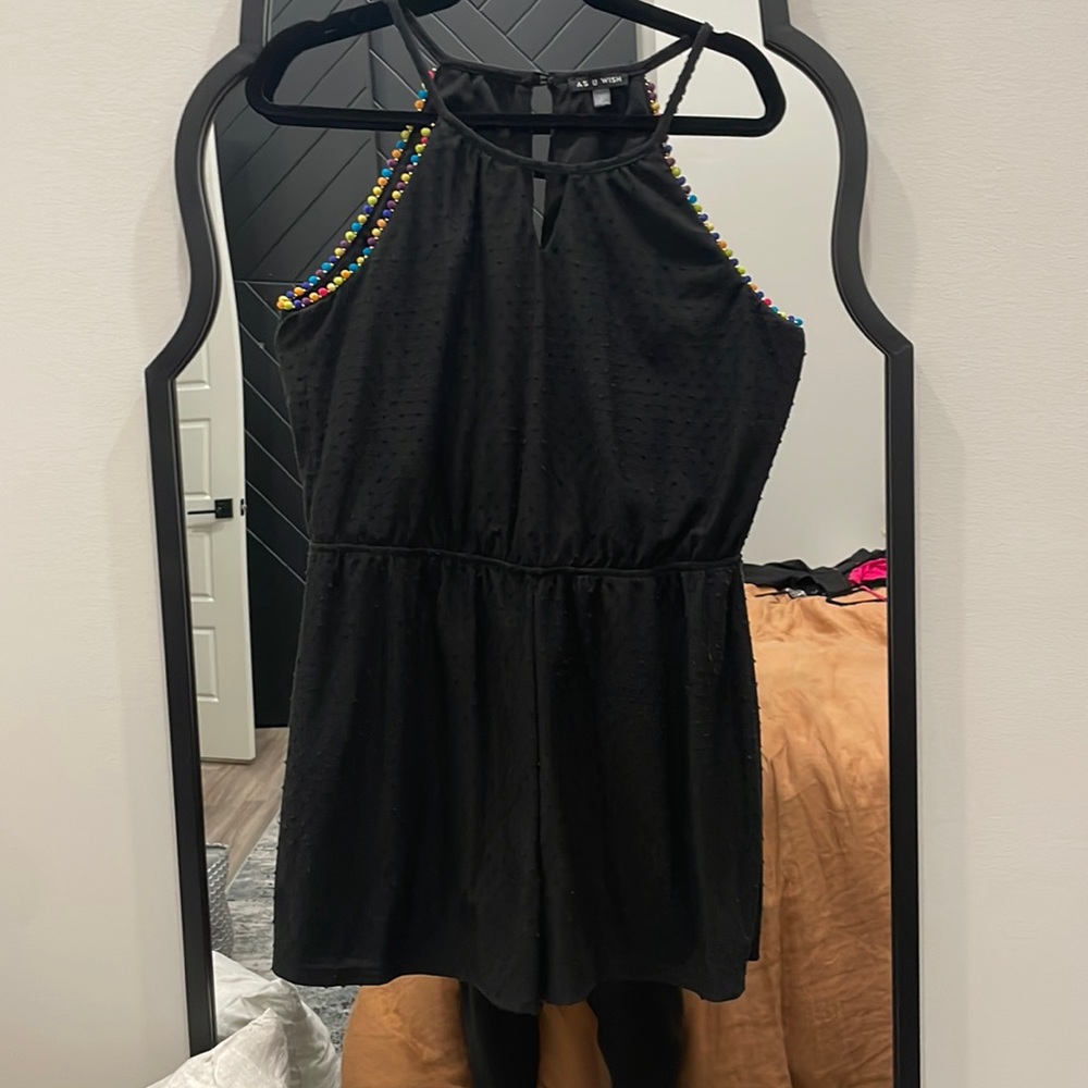 Black As U Wish Romper